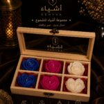 بوكس خشبي 6 شمعات
